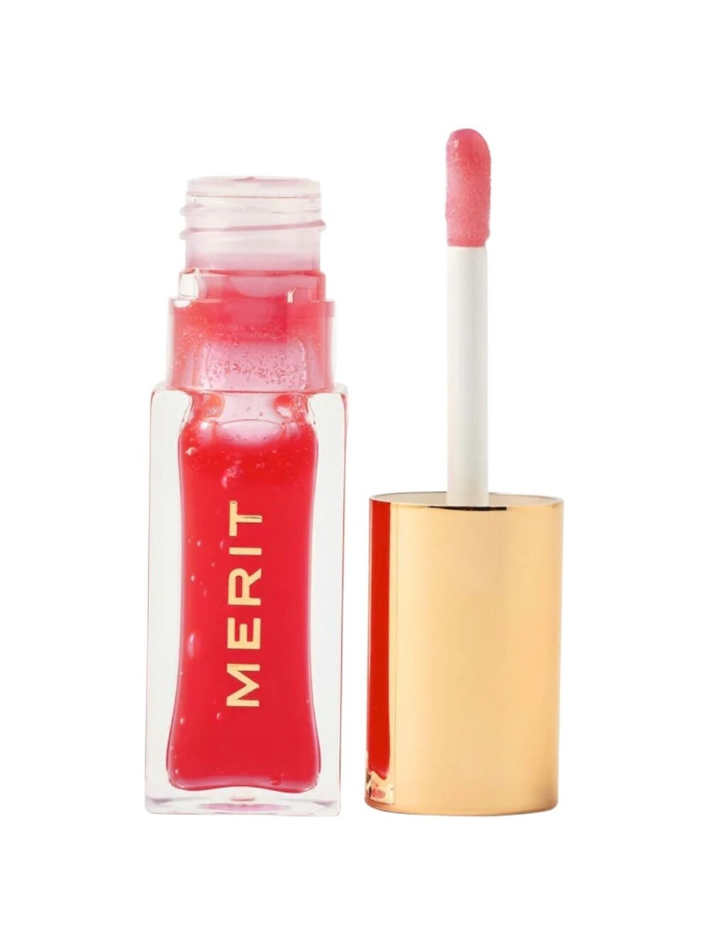 Merit Shade Slick Gelee Liquid Lip Tint in Maraschino Red